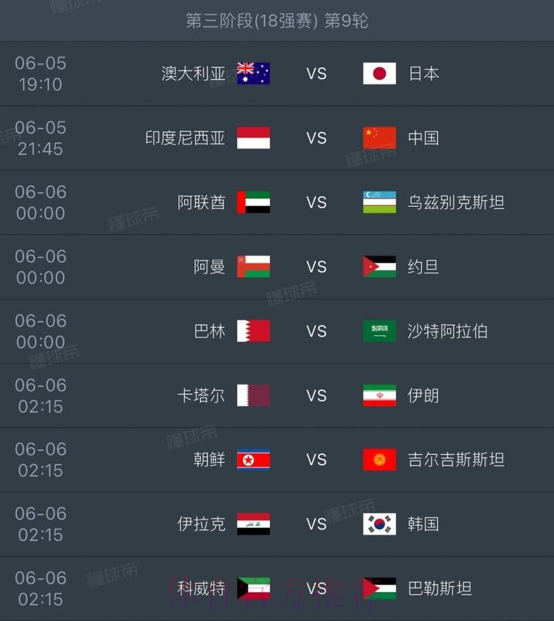 2026世界杯赛程完整版